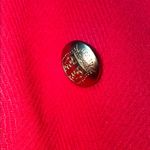 Talbots Red Pea Coat with Double Breasted Design Photo 4