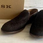 NWB Trask Ali Genuine Calf Hair Loafers Flats in Brown Size 7 Photo 1
