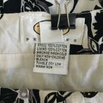 Talbots Pleated Floral Skirt Black White Pattern Cotton - Sz 6 Petite Photo 13