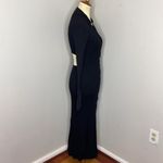 NWT Misha Skylar Black Collared‎ Knit Midi Dress Size M Photo 3