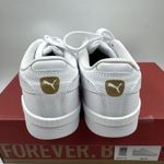 Puma Court Sneaker, White, Women's Casual Low Top Leather Shoes Size 6.5 Photo 6