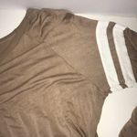 Varsity Mocha Stripes L/S Top by Lovely J 3X EUC Photo 5