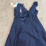 Soprano  small lace overlay v neck fit and flare dress D4 2418 Photo 7