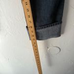 Angels Jeans Y2k Button Pockets Mid Rise Dark Wash Cuffed Capri Jeans Size 10 Blue Photo 8