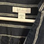 J Jill Love Linen Shirt Dress Womens Sz‎ XS Oversized Navy Blue White Stripes Photo 3
