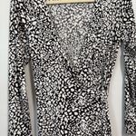 Banana Republic  Women's Jersey Stretch Cheetah Print Long Sleeve Wrap Dress Photo 2