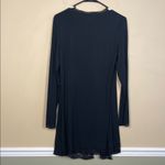 Victoria's Secret NWT  Black Lace Trim Inner Tie Robe Sz XS / S Photo 5