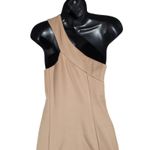 Lovers + Friends  Womens Tan One Shoulder Cutout Maxi‎ Dress Size M Photo 4