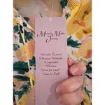 Nina Leonard NWT  Floral Short Sleeve VNeck Ruffled Collar Blouse Medium Photo 2