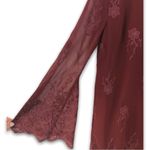 WAYF - Maroon Floral Embroidered Dress - S Photo 5