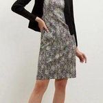 MM.LaFleur The Aditi Dress Crackle Sleeveless Sheath Black White Size 2 Career Photo 0