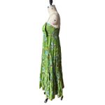 ALÉMAIS NWT Hotel Lamu Midi Dress Women’s Size 8 Green Print Resort Vacation Photo 3