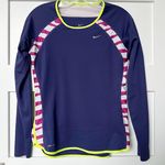 Nike Neon Striped Dri-Fit Long Sleeve Photo 0
