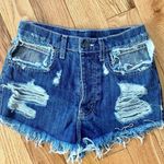 Carmar Cutout Medium Wash Shorts Size 24 Photo 0