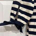 J.Crew Striped Off Shoulder Dress Womens Navy Blue White Size XS Photo 4