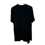 Fabletics Black Crewneck Tie Drape Front Short Sleeve Athletic T-Shirt M Photo 1