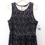 Karen Kane Karen Kane Womens Dress Size XL Black Lace Overlay Sleeveless Romantic Cocktail Photo 1