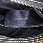 Fendi Zucca Navy Blue Leather Grey Canvas Boston Carry-On Bag Speedy 30 EUC Photo 5