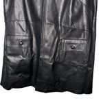 Eloquii Black Faux Vegan Leather Jumper Mini Dress Plus Size 22W 3X Winter Edgy Photo 6