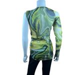 ZARA Mesh Tule Ruched Pullover Top Photo 9