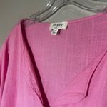 Umgee  Women's Pink Bell Sleeve Knee Length Dress Size L Photo 5
