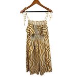 Womens Striped Sleeveless Midi Dress With Tie Photo 4