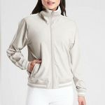 Athleta  Sprint Track Jacket Gray Size Xsmall Photo 0