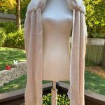 RINO & PELLE “SNOWHITE” CREAM FAUX FUR SCARF Fringe White Photo 0