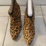 Adrienne Vittadini  | Animal print calf hair heeled ankle boots size 8 Photo 6
