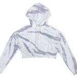 Good American  Purple Tie Dye Hoodie Photo 3