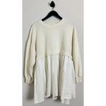 Free People  Eleanor Sweatshirt Dress in Grey Combo Size X-Small Photo 4