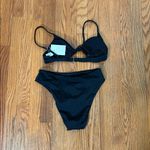ANDIE bikini Set Santorini Top 90s High Waisted Bottom black size M NWT Photo 3