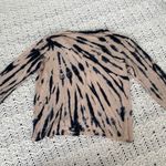 Young Fabulous and Broke YFB 100% Linen Tie Dye Long Sleeve Shirt Tan/Blue (Small) Photo 2
