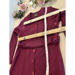 INEAR Los Ángeles Women’s Sheath Dress SM Long Sleeve Formal Corpcore Minimalist Purple Photo 9