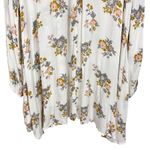 Free People  Swing Tunic Crepe Long Sleeve Dress White Gardenia Size Large Boho Photo 11