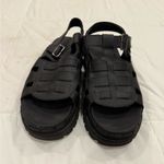 Skechers ** Jammers Throwback Slingback Sandals – Black Leather – Size 10** Photo 2