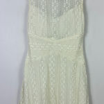 B. Smart Vintage Ivory Lace Fit & Flare Dress Size 11/12 Fairy Coquette Ethereal Photo 0