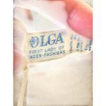 Vintage Olga Sheer White Peignoir Robe w/ Lace Trim Blue Bow Detail Size Small Photo 10