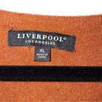 Liverpool Copper Heather Sweater L Lightweight V Neck Neutral Contemporary Photo 4