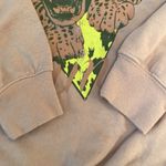 Def Leopard Lilac L/S Crew Neck Sweater Oversized Sweatshirt Size SMALL Purple Photo 4