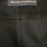 Brandy Melville Corduroy black zip up skirt Photo 2