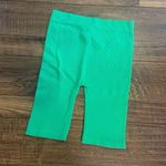 ZARA Nwot   ribbed Kelly green biker shorts Xs/S $38 Photo 0