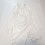 superdown Sophie Draped Mini Dress in White Satin Medium Photo 2
