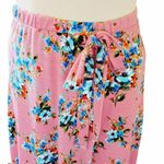 M.Fasis pink floral faux wrap skirt size small Photo 2