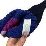 Aerie  striped zipper front colorful knit sweater size L Photo 4