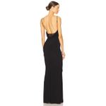 Katie May  Surreal Black Elegant Gown  Formal Stretch Minimalist Lace NWT Medium Photo 1