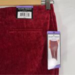 Hilary Radley Pants Women's Red XS 29 Inseam Mid-Rise Faux Suede Pull On NEW Photo 7