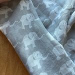 Grey Elephant Animal Print Decorative Lightweight Scarf Gray Photo 8