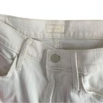 MOTHER The Mid Rise 28 Dazzler Crop in Whipping The Cream Pink Racer Red Photo 7