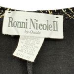 Ronni Nicole By Ouida Top Women 2XL Blouse Black Gold Silver Sparkle NWT Size 2X Photo 1